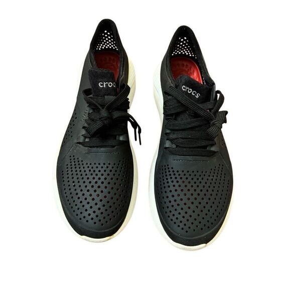 Crocs LiteRide Pacer Sneakers Black Women’s Size 11 - Picture 2 of 8